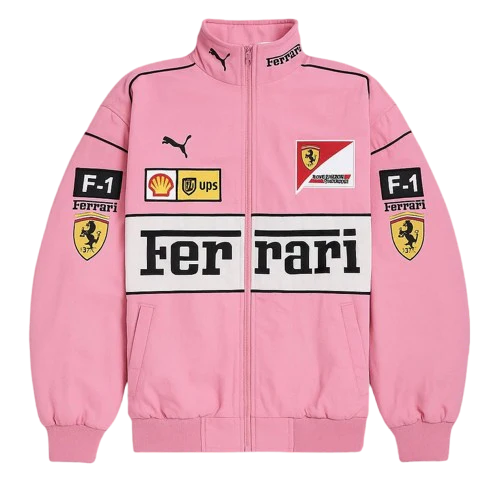 Pink and White F1 Jacket